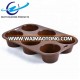 2018 new design Mini Muffin Pan 6 Cups Silicone cake Mold silicone muffin cup with 4 cup muffin pan