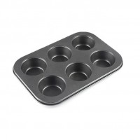 Bakeware high quality 6 six cup muffin non-stick baking pan